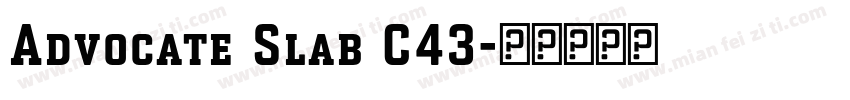 Advocate Slab C43字体转换